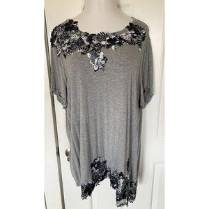 Lane Bryant Tee with lace